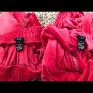 Plus size velour sweatsuit